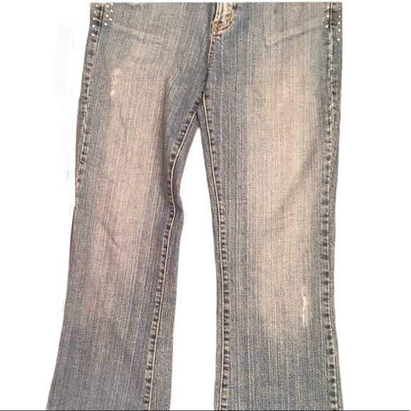 Leo Roma Jeans w/ pearl beads and Silver … - Picture 1 of 4